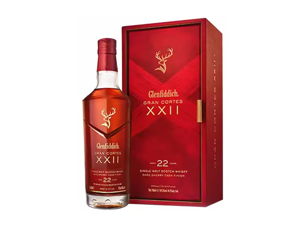 北京回收格兰菲迪22年璀璨珍藏版威士忌700ml礼盒装Glenfiddich XXII苏格兰威士忌