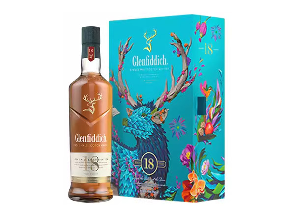 北京格兰菲迪回收格兰菲迪18年700ml春节礼盒装Glenfiddich苏格兰威士忌