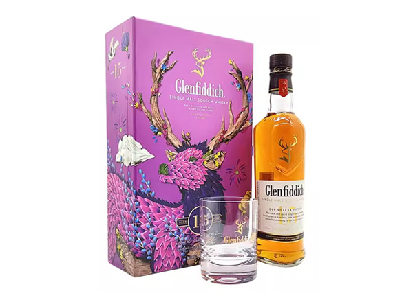 北京收购格兰菲迪15年威士忌福鹿礼盒装Glenfiddich苏格兰威士忌700ml上门回收