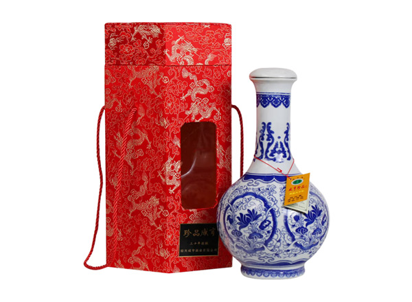 北京咸亨黄酒回收珍品咸亨三十年花雕酒青瓷瓶盒装绍兴黄酒2.5L行情价格